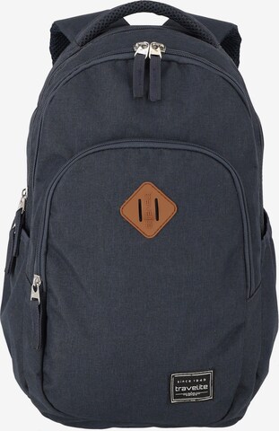 TRAVELITE Backpack in Blue: front