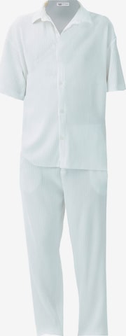 VAMOS CLO Loosefit Nadrág 'Charente' - fehér: elől