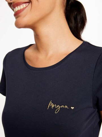 Morgan T-Shirt 'COEUR' in Blau