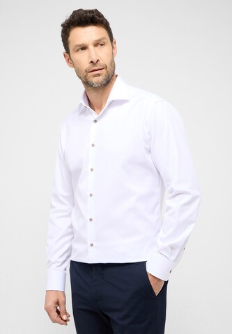 ETERNA Regular fit Button Up Shirt in White: front