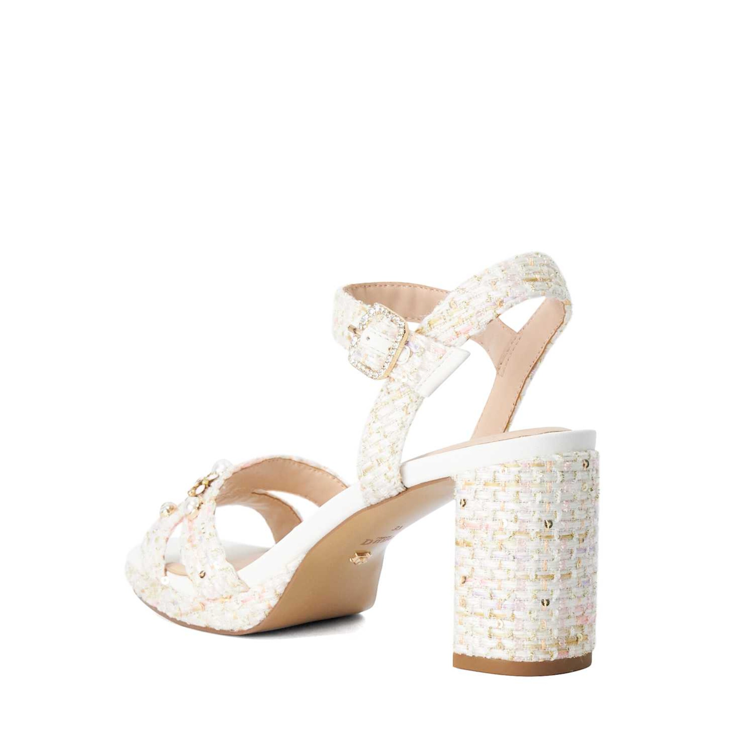 Dune LONDON Strap Sandals 'Manifests' in White
