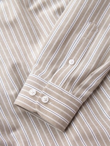 Ombre Regular fit Button Up Shirt in Beige