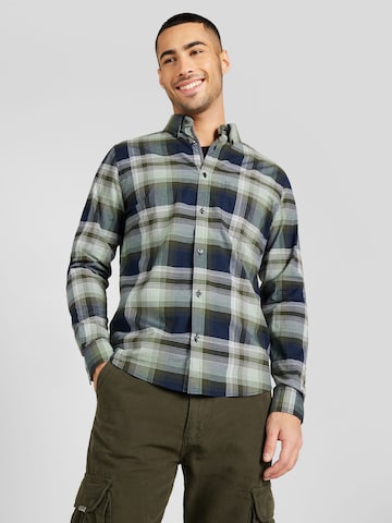 s.Oliver Slim fit Button Up Shirt in Green: front