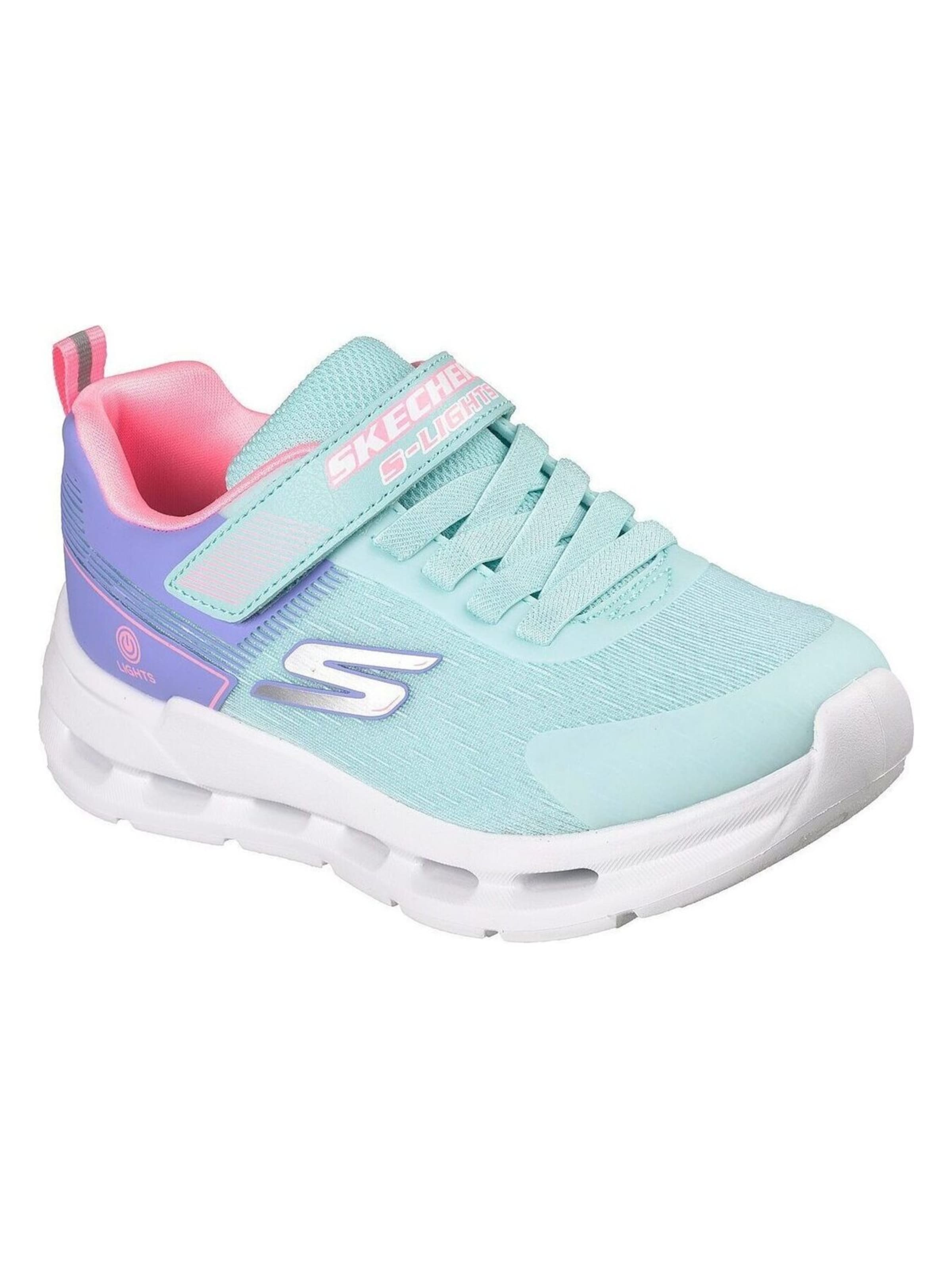 SKECHERS Sports shoe 'Glide-step Lights' in Blue: front