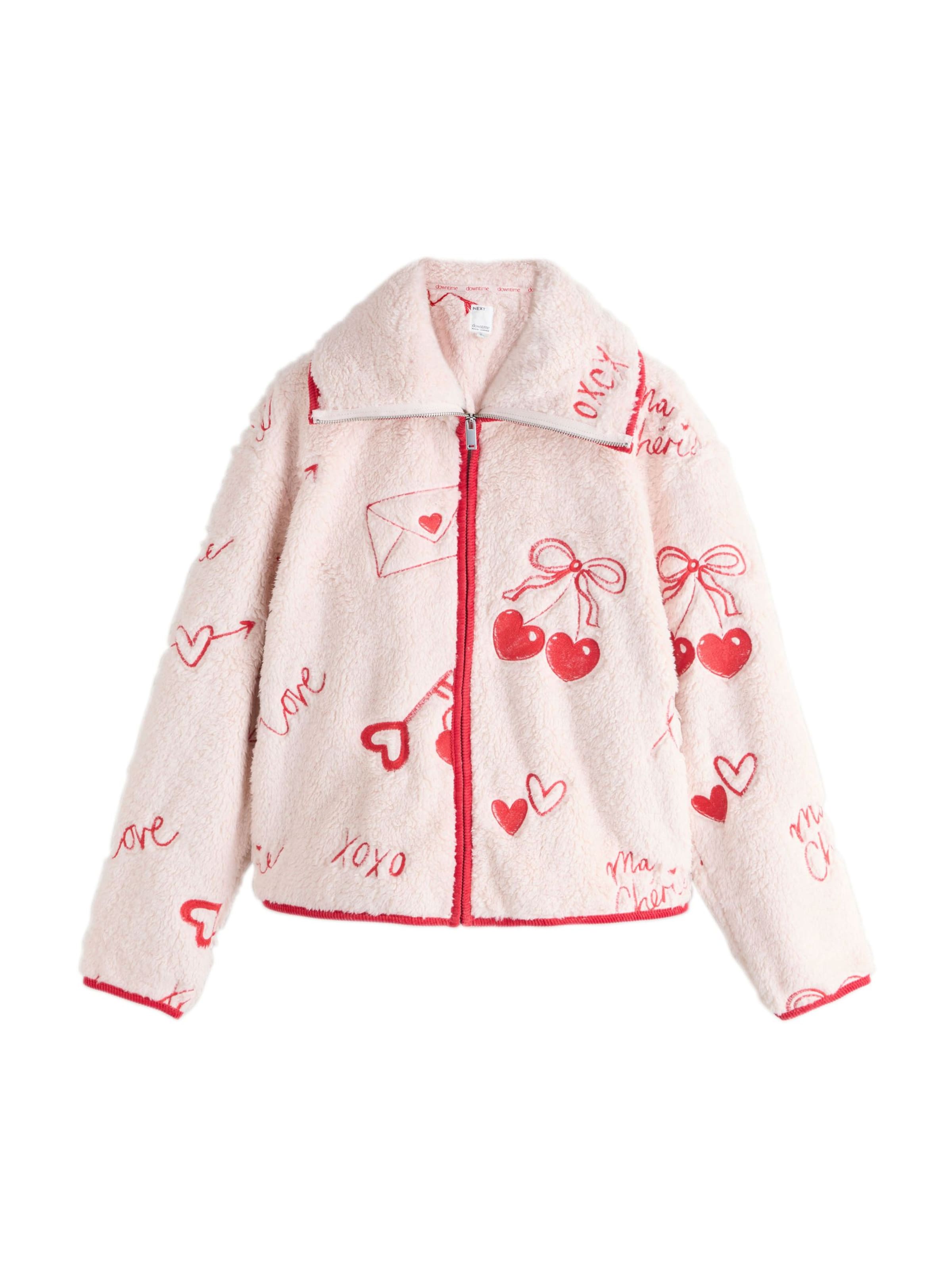 Veste en polaire Next en blanc : devant