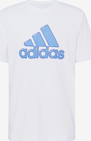 ADIDAS SPORTSWEARTehnička sportska majica 'Logo Pen Fill - Graphic' - bijela boja: prednji dio