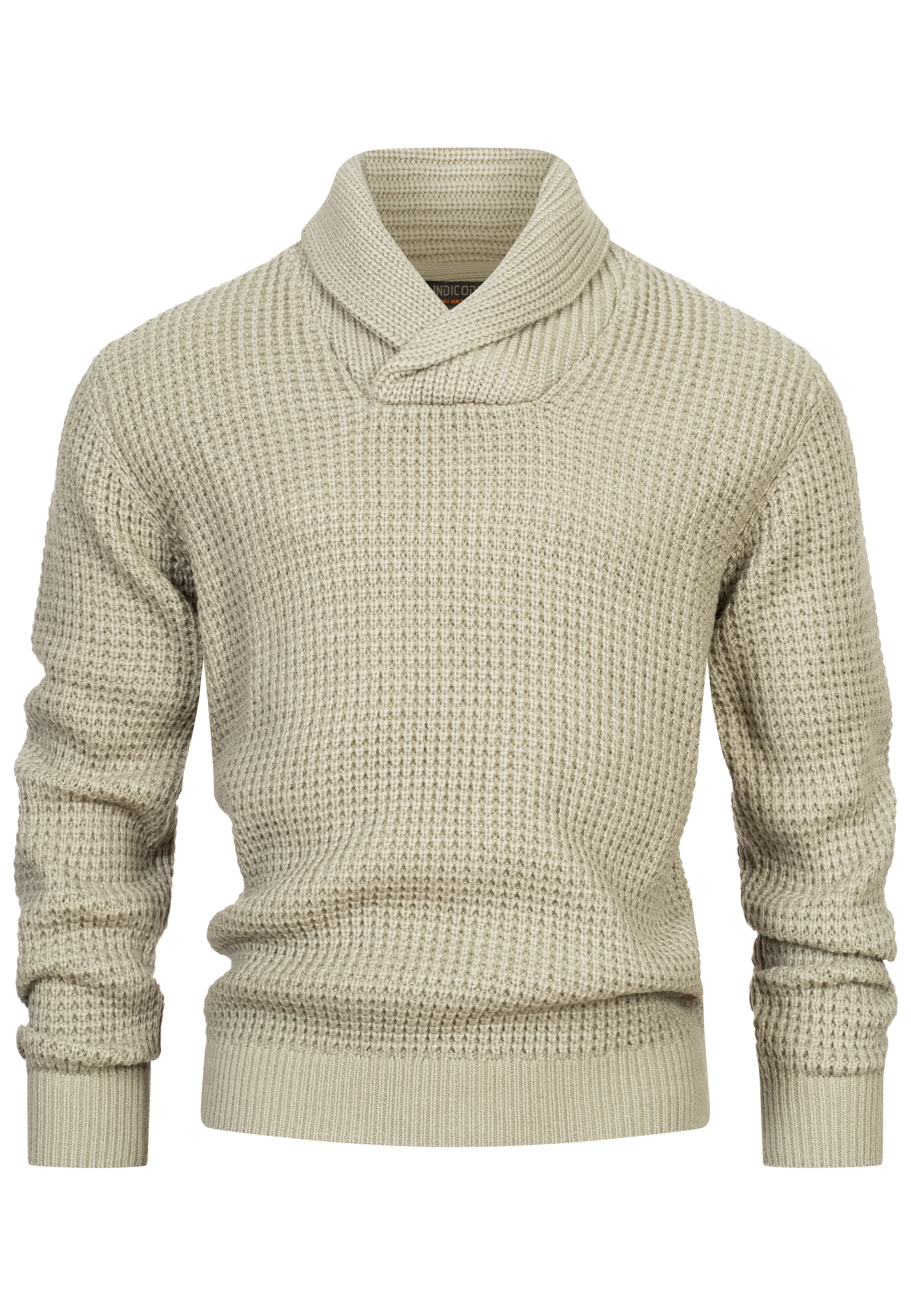 INDICODE JEANS Sweater 'Brockly ' in Grey: front