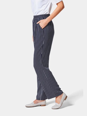 Regular Pantalon 'Palazzo' Goldner en bleu