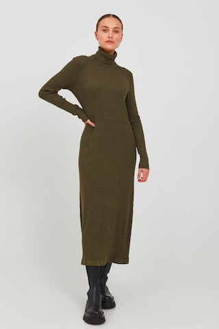PULZ Jeans Knitted dress 'SARA' in Green