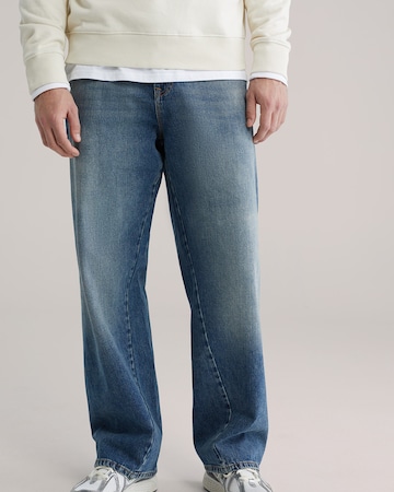 WE Fashion Loosefit Jeans in Blauw: voorkant