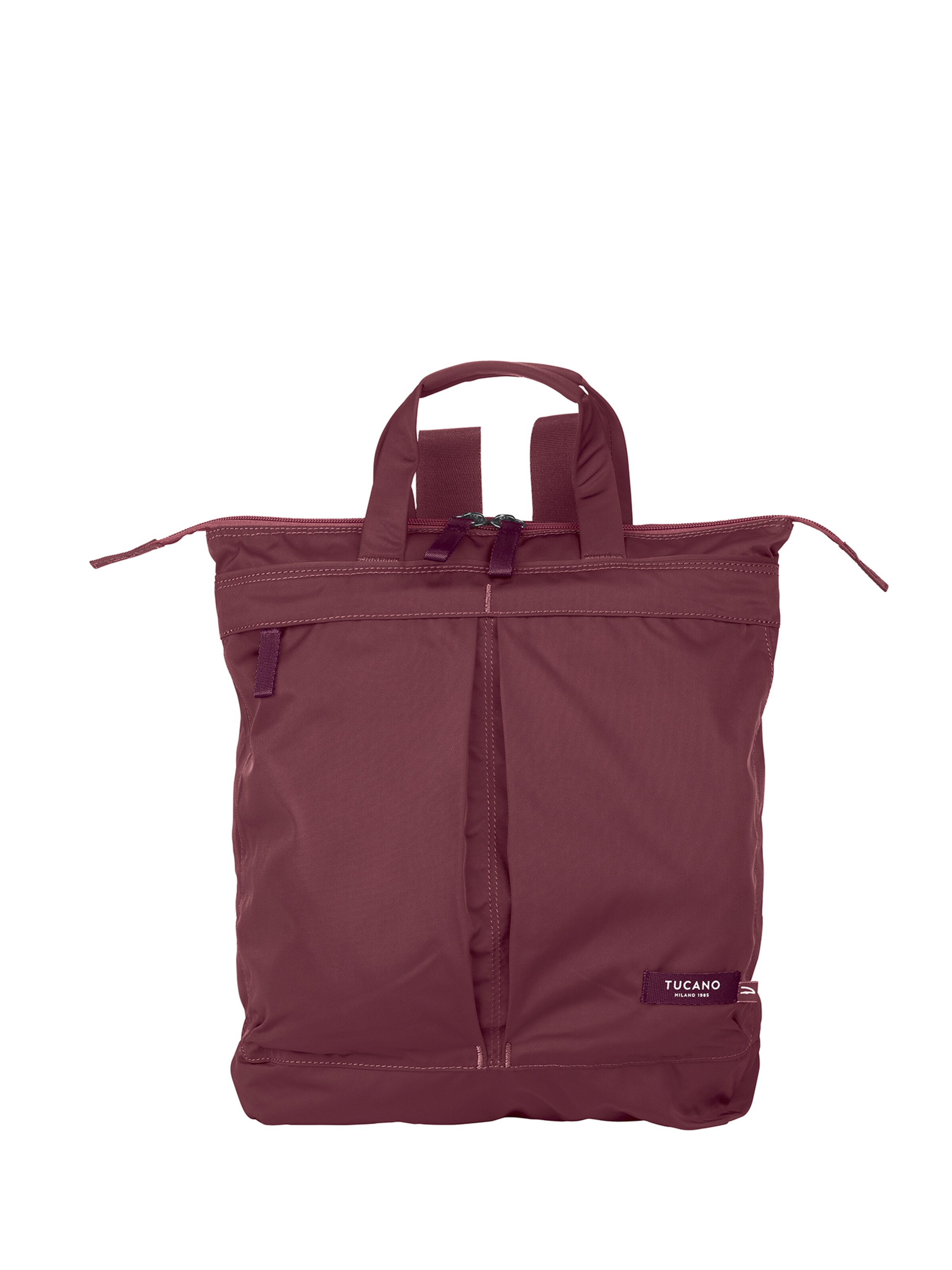 Zaino 'Zaino Unisex Tucano Recycled PET con Zip - 35x42x8 cm' di TUCANO in rosso: frontale