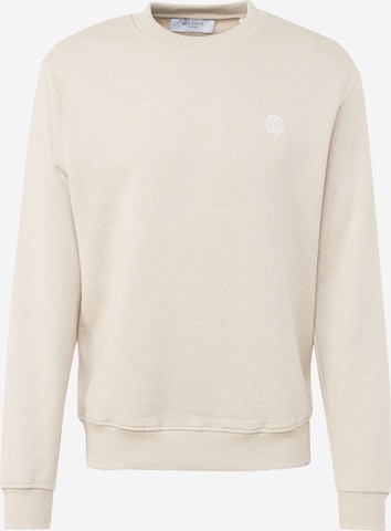 Sweat-shirt Les Deux en beige : devant