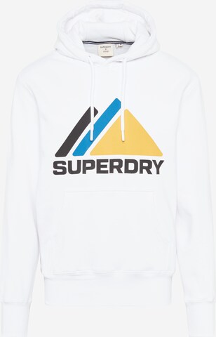Superdry Bluzka sportowa 'Mountain' w kolorze biały: przód