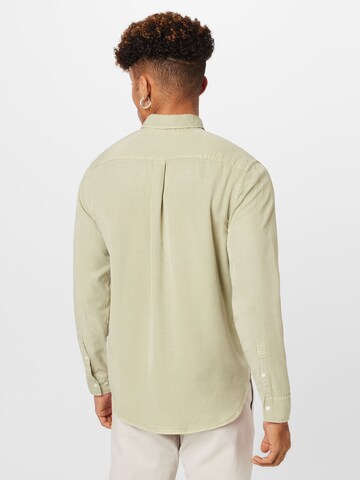 NN07 Regular fit Button Up Shirt 'Levon' in Green