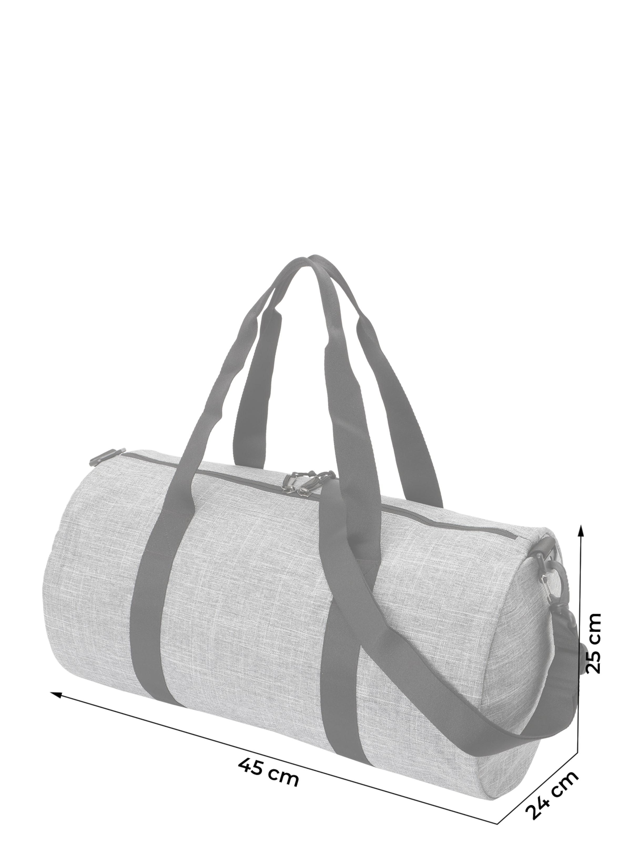 Geantă de weekend 'Classic' de la Herschel pe gri: față