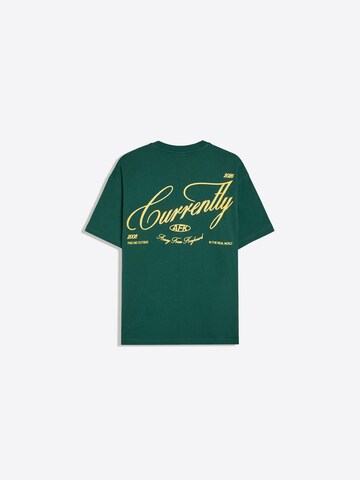 T-Shirt Bershka en vert