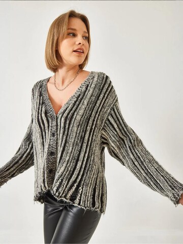 Bianco Lucci Gebreid vest in Grijs