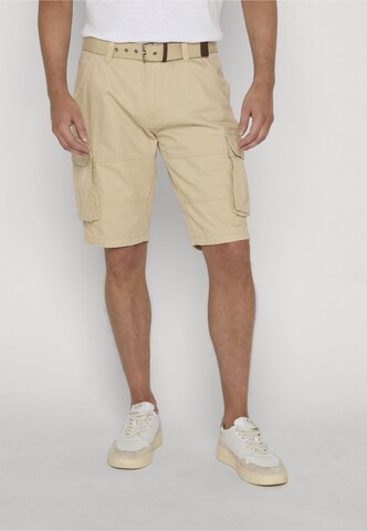 INDICODE JEANS - regular Pantalón cargo 'INMonsun' en beige: frente
