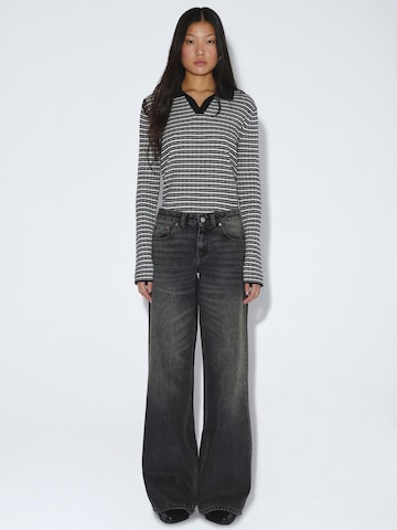 Dr. Denim Regular Jeans 'Rhue Low Wide' in Zwart