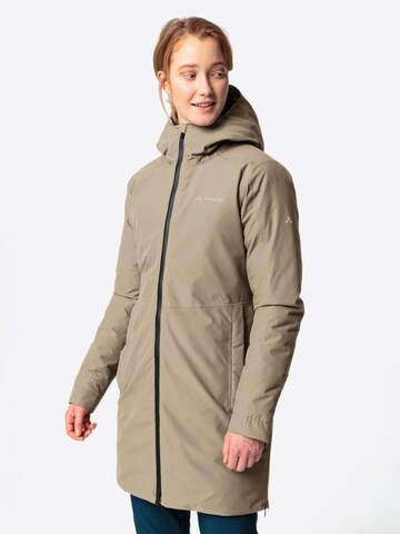 VAUDE Outdoor Jacket 'Mineo' in Beige: front