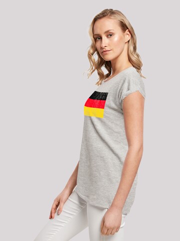 F4NT4STIC Shirt 'Germany Deutschland Flagge distressed' in Grijs