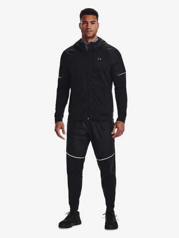 UNDER ARMOUR Sports sweat jacket in Black