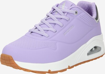 SKECHERS Baskets basses 'Uno' en violet clair / argent, Vue avec produit