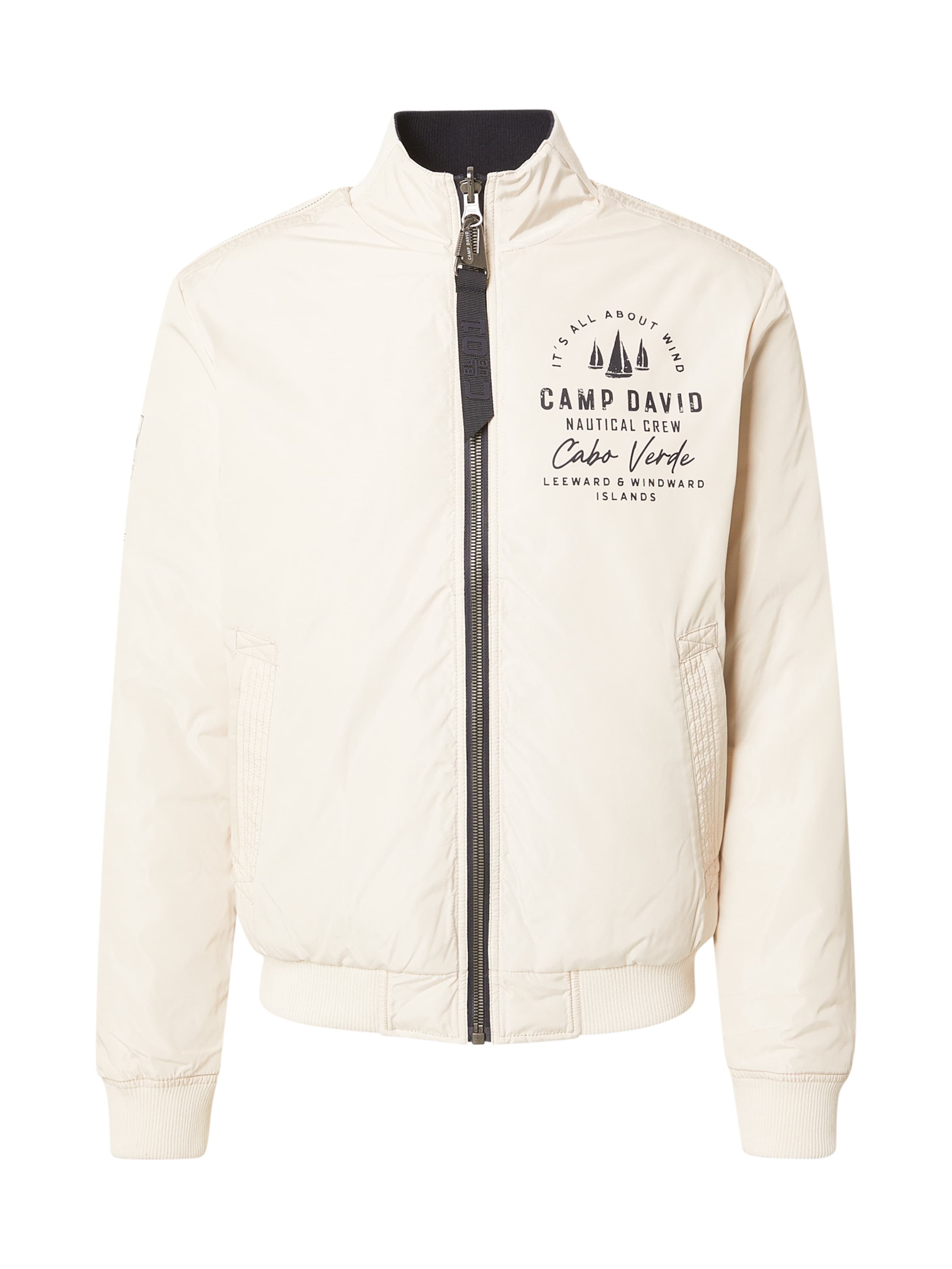 CAMP DAVID - Casaco meia-estação em bege: frente