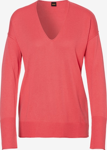 BOSS Orange Sweater 'C_Freno' in Red: front