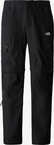 THE NORTH FACE Regular Outdoorbroek 'Exploration' in Zwart: voorkant