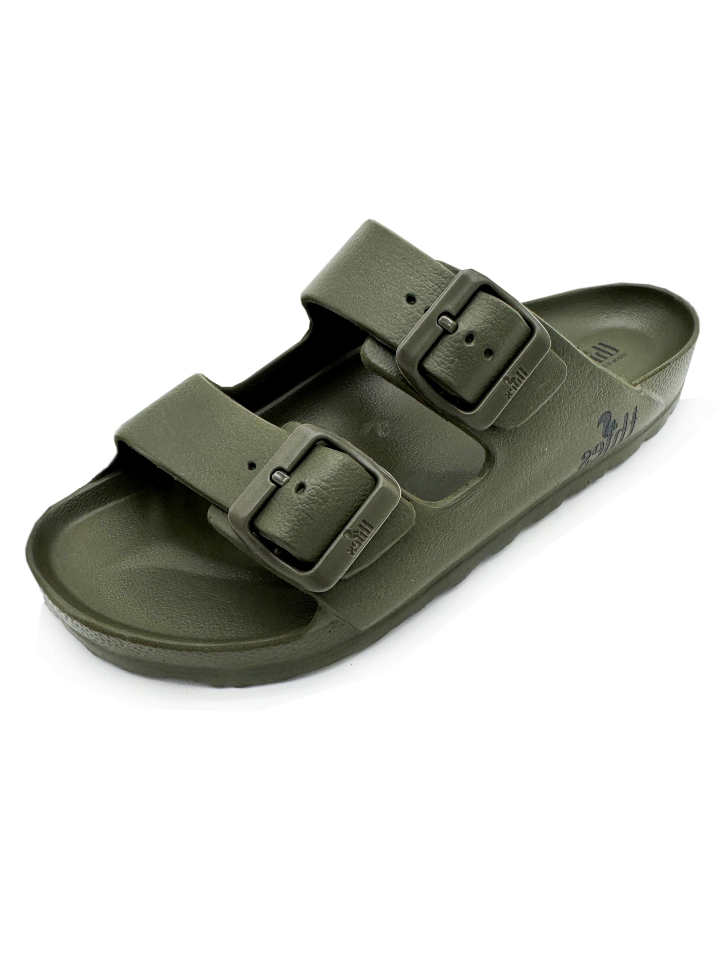thies Mules 'thies 1856 ® Ecofoam Sandal vegan' in Green: front