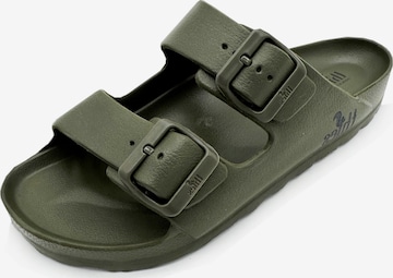 thies Mules 'thies 1856 ® Ecofoam Sandal vegan' in Green: front