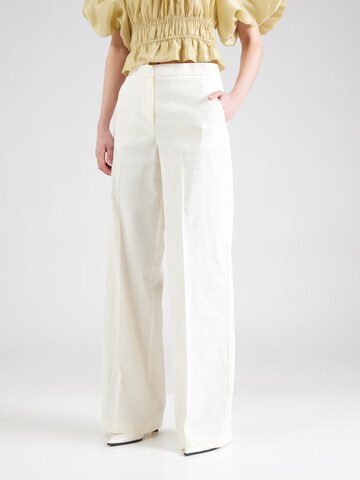 PINKO - Pierna ancha Pantalón de pinzas en blanco: frente