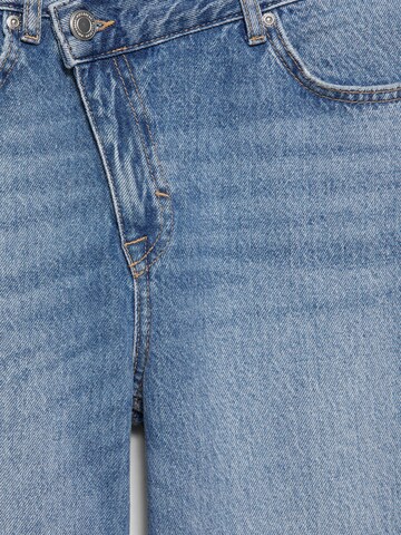 Largi Jeans de la Pull&Bear pe albastru