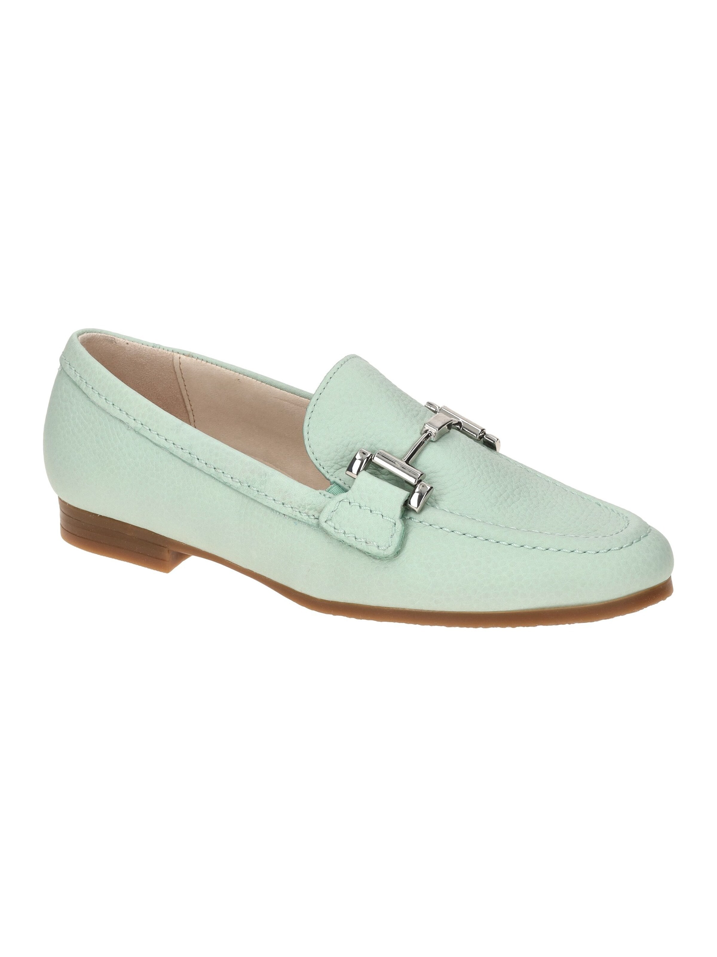 GABOR Slippers 'Gabor Comfort Slipper Loafer grün 42.432.53' in Green: front
