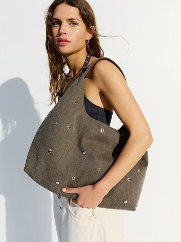 Bershka Kabelka na rameno - Zelená