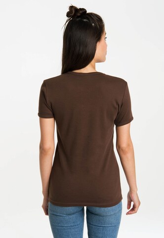 LOGOSHIRT Shirt 'Flash' in Brown