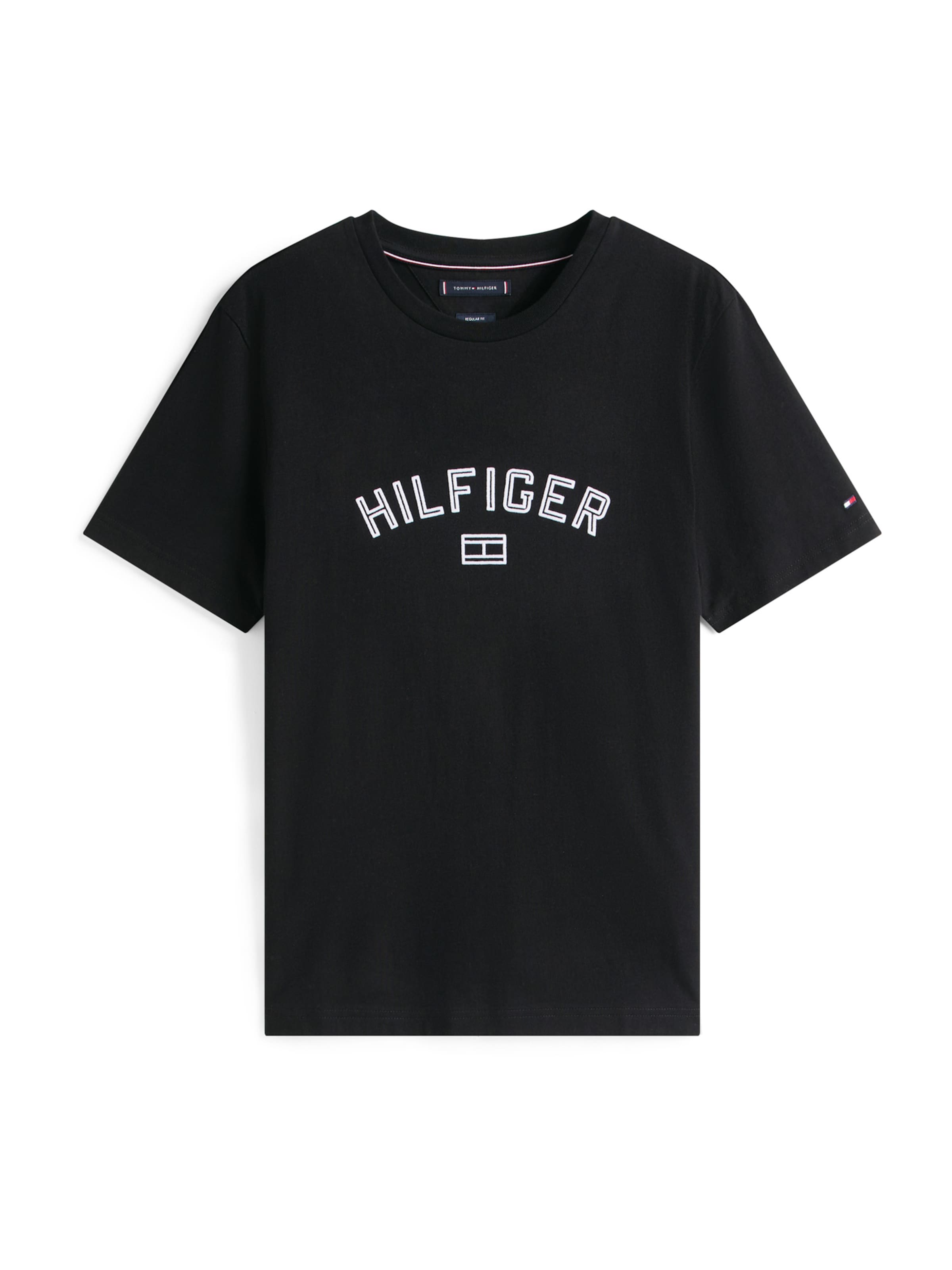 T-Shirt TOMMY HILFIGER en noir : devant