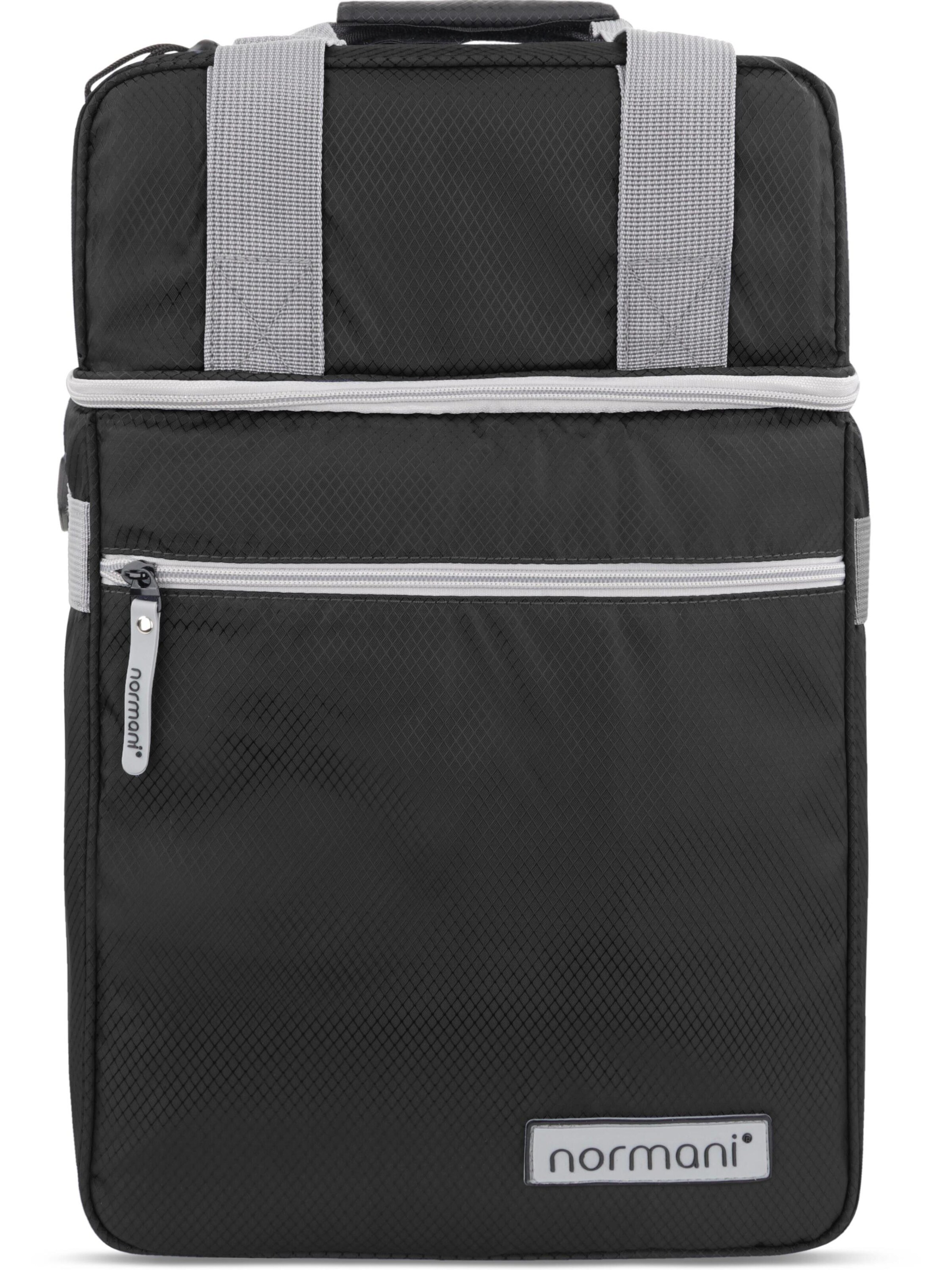 normani Kühltasche '2 Fächern 30 l Astana' in Schwarz: Vorderseite