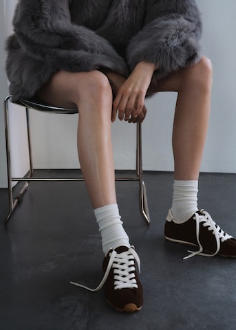 MANGO Sneaker 'Poly' in Braun