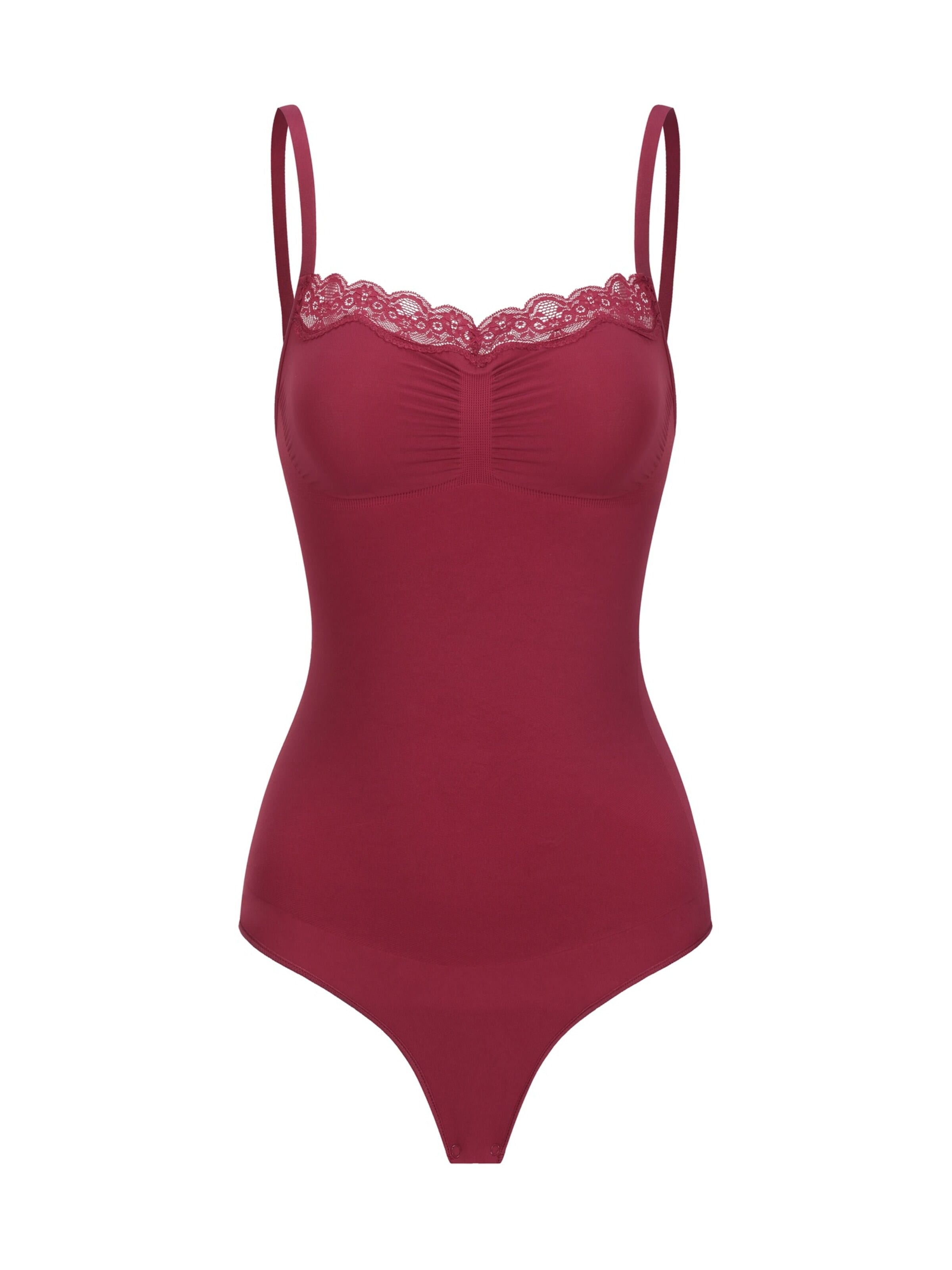 cfab - Body moldeador 'Bodysuit Sculpting Shapewear mit Lace' en rosa: frente