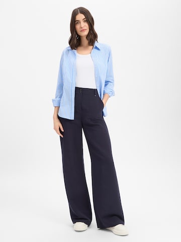 Marc Cain Wide leg Pants 'Waukee' in Blue