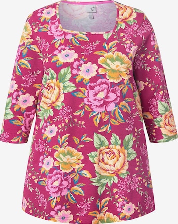 T-shirt Ulla Popken en rose : devant