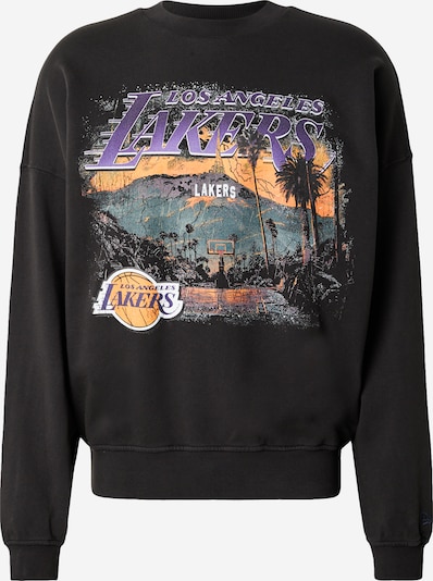 NEW ERA Collegepaita 'NBA' värissä antrasiitti / lila / oranssi / valkoinen, Tuotenäkymä