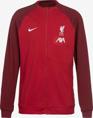 Veste de sport 'FC Liverpool Academy Pro Anthem' NIKE en rouge : devant