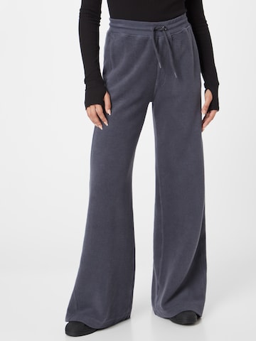 G-Star RAW Wide leg Broek 'Shearling' in Blauw: voorkant