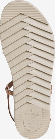 TAMARIS Sandalen met riem 'Woms' in Beige