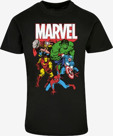 ABSOLUTE CULT T-Shirt 'Avengers - Marvel Comics' in Schwarz: predná strana