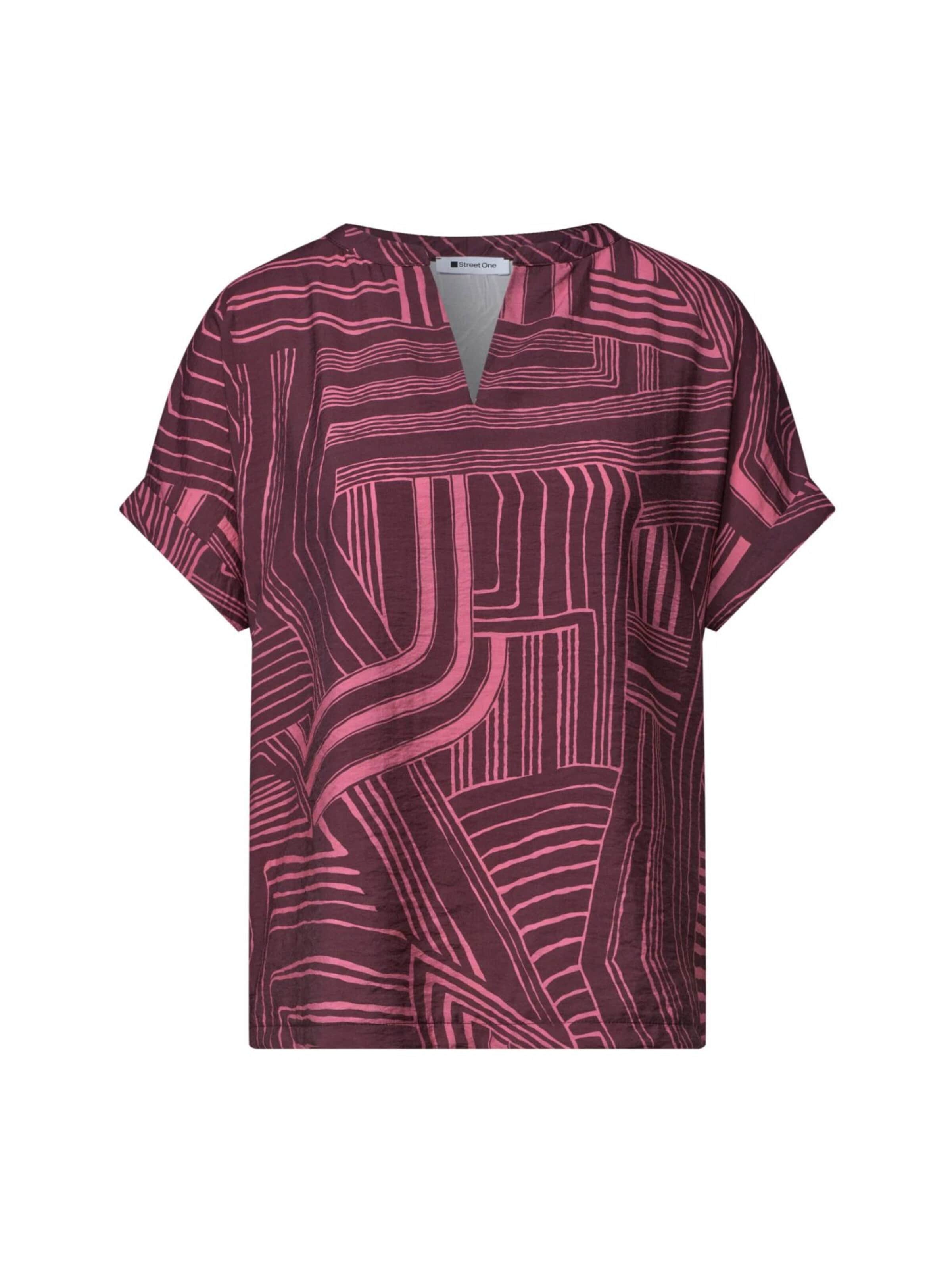 STREET ONE Blouse in XS in de kleur Rood, Productweergave