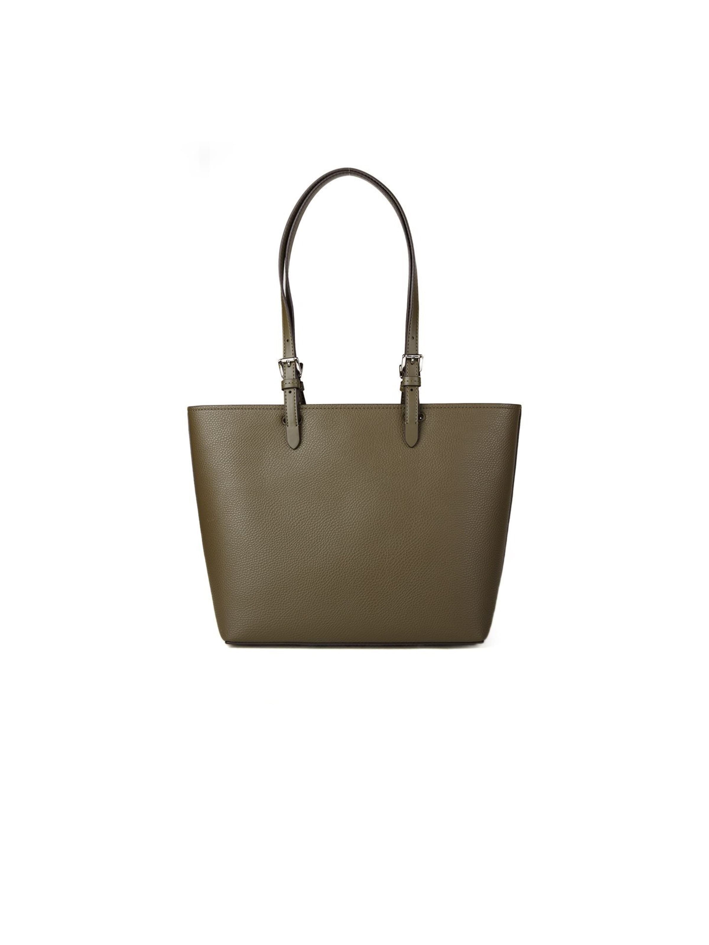 Michael Kors - Bolso de mano 'Jet Set Travel Medium Dbl Pocket Tote Non-Leather Vegan Material' en verde